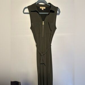 Michael Kors sleeveless tie dress sage green size small